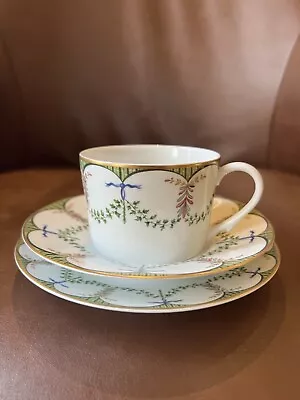 Buy VINTAGE Raynaud Limoges Porcelain Festivities Cup & Saucer & Pastry Plate France • 134.44£