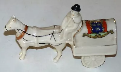 Buy Carlton Crested China Irish Jaunting Cart - Dublin • 9.99£