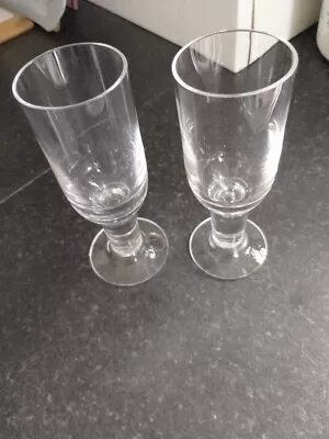 Buy Rare 1970s Dartington “Bubble  Straight Sided 7 Sherry Glasses By Frank Thrower • 8£