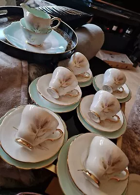 Buy Vintage Sutherland Bone China 21 Piece Set Teacups,Saucers,Plates,Milk+Sugar Jug • 55.89£