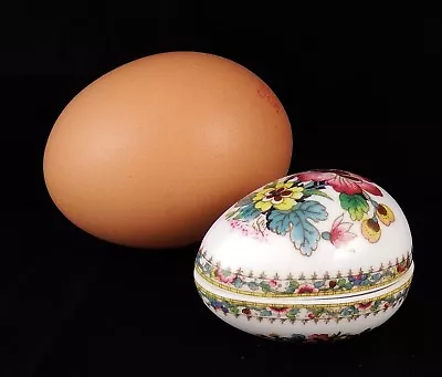 Buy Miniature Coalport Ming Rose Egg Trinket Box • 8.99£