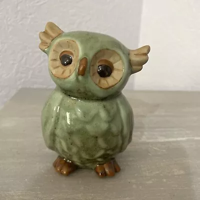 Buy Green Studio Pottery Owl. 12cm Height 7cm Width. • 4.31£