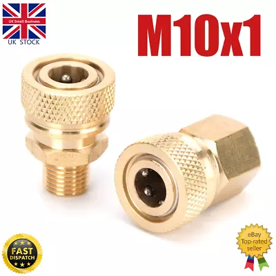 Buy M10/8MM/NPT  Quick Connect Coupling Sockets Female QD/ Male QD-PCP/HPA/DIVING • 6.95£