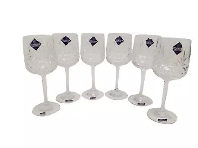 Buy Set Of 6 Edinburgh Crystal Wine Glasses - Made In Czech Republic • 9.99£