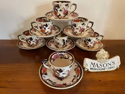 Buy Masons Blue Mandalay Coffee Cup & Saucer - 1st. Quality • 30£