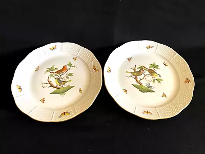 Buy HEREND PORCELAIN HANDPAINTED ROTHSCHILD DINNER PLATES 524/RO (2pcs.) • 232.97£