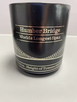Buy Hornsea Pottery Humber Bridge Mug Black And Gold Commemorative Mug • 7£
