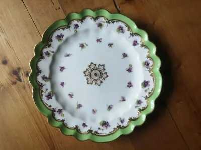 Buy Antique George Jones Crescent  China Plate With Hand Painted Flowers  • 10£