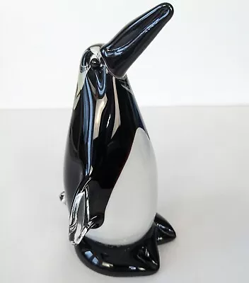 Buy Vintage Murano Art Glass Penguin Sculpture Figurine 6 Inches High • 24£