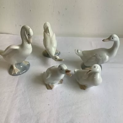 Buy 5x Nao By Lladro Ducks Geese Figures Bundle Job Lot – All Good Condition • 18.95£