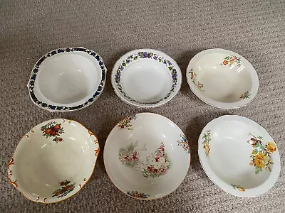 Buy Antique Fruit Bowls 6 Inc Woods Newhall Swinnertons All Vintage • 32£