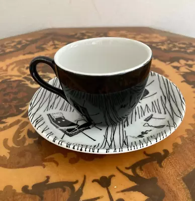 Buy Vintage 1960s Woolworths Ridgeway Homemaker Expresso Coffee Cup And Saucer • 24.99£