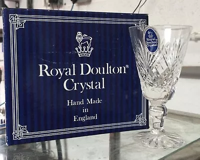 Buy Royal Doulton Crystal - 2 Juno Sherry Glasses • 19.99£