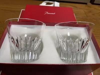 Buy Baccarat 2022 Crystal Tumbler Pair Glass Set Of 2  Rock Glasses New In Box • 100.78£