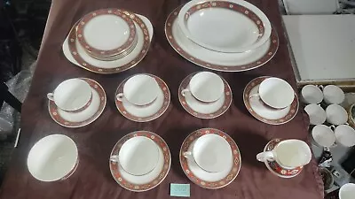 Buy Vintage Minton Cordoba 6 Place 23 Piece Tea Set. Made In England. 1990 • 149.99£