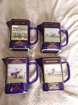 Buy 4 Seton Pottery Limited Edition MARTELL GRAND NATIONAL WATER JUGS 1992/93/94/95. • 25£