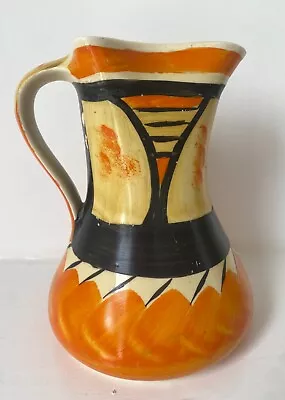 Buy Myott Ceramic 1930s Art Deco Jug Pinched Neck, Bold Abstract Design. Made In UK  • 10£