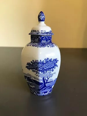 Buy Spode Blue Italian Jar With Lid Rare Design • 22.50£