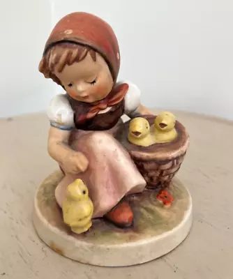 Buy Vintage Goebel Hummel West Germany 57/0 Chick Girl Figurine Figure 9cm • 9.99£