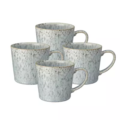 Buy Denby Halo Speckle Set Of 4 Mugs Brand New Shape Made In England • 55.99£