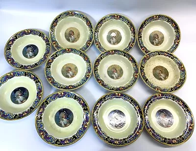 Buy New Hall Pottery -  11 X My Lady - Pattern Bowls - 17.8cm Diameter • 6.49£