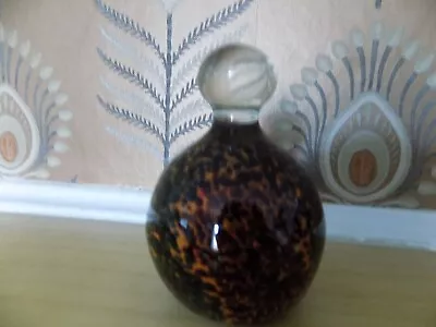 Buy Mdina Glass Paperweight Mottled Colours Signed  • 6.99£