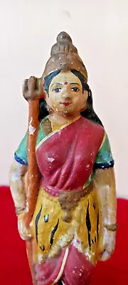 Buy Vintage Lord Shiva Sakthi Old Pottery Terracotta Mud Clay Figure Idol Statue G4 • 115.42£