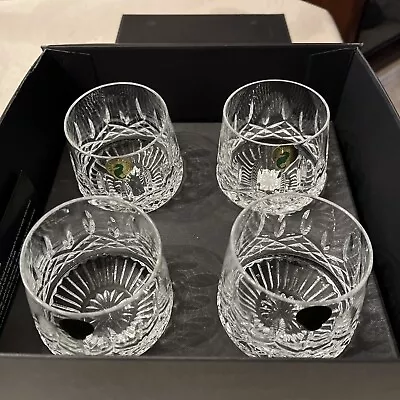 Buy NIB 4 Waterford Lismore Old Fashioned Whiskey Roly Poly Tumbler Glasses 9 Oz. • 191.05£