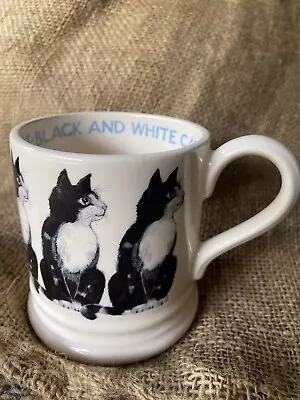 Buy EMMA BRIDGEWATER~1/2 Pint~Black And White Cat~Mug~2016~Rare Collectable 1st Q • 45£
