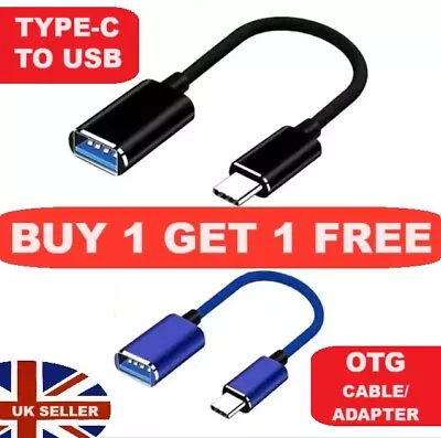 Buy USB-C Male OTG A Female Data Connector Converter Cable Adapter For Type C To USB • 4.97£