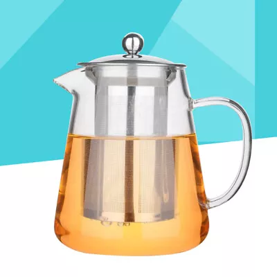 Buy Tea Infuser Pitcher With Glass Pot - Durable Handcrafted Heat Resistant 950ml • 16.49£