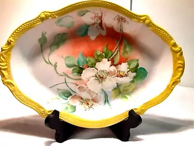 Buy  W H GRINDLEY Oval  Serving Platter Vintage  Made In ENGLAND With Flower Pattern • 13.05£