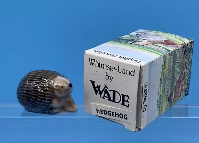 Buy Wade Whimsie-land Hedgehog & Box Hedgerow Set 4 1986 Excellent • 10.95£