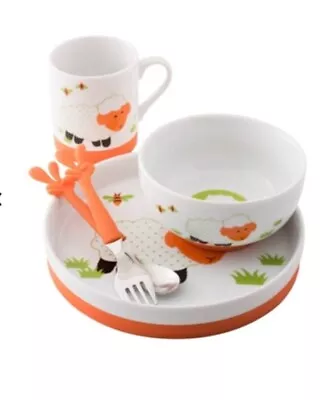 Buy Aynsley Toddlers China Set Little Sheep Five Piece Set - NEW • 19.99£