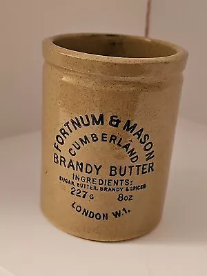 Buy ●FORTNUM & MASON●1970’s Style~Stoneware Pot ~ Cumberland Brandy Butter~London W1 • 14.99£