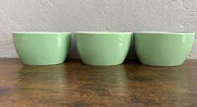 Buy 3 Vintage Royal Copenhagen Ursula 571 LT. Green Porcelain Oval Bowls RARE • 209.68£