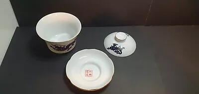 Buy Vintage Chinese Colour Changing Tea Set Porcelain Cup Saucer Set - Dragon Design • 12.99£