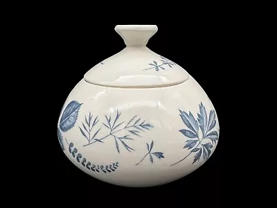 Buy Ridgeway Staffordshire England Sugar Bowl Woodside Blue Leaves HTF • 18.64£