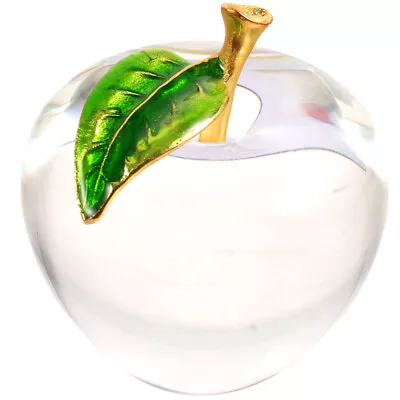 Buy  Desktop Apples Figure Crystal Realistic Ornament Shiny Centerpiece Grace • 14.48£