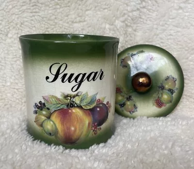Buy Mayfayre Staffordshire Pottery Sugar Jar Vintage Charm English Ceramic Artwork • 9£
