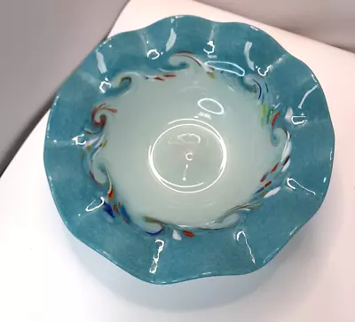 Buy Rare Strathearn Glass Bowl 'Leaping Salmon' #254 • 24.99£