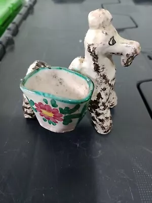 Buy Vintage Italian Handmade Painted Horse Pony Poodle? Novelty Pottery • 4.99£