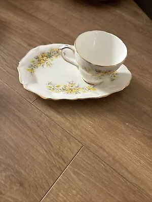 Buy Duchess Laburnum Bone China Snack Plate And Tea Cup • 12£