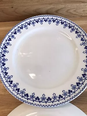 Buy Vintage China Side Plates Blue & White -Patent-  'Art Deco' Side Plates X 6 Tams • 17.50£