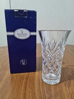 Buy ROYAL DOULTON 6 INCH LEAD CRYSTAL VASE PERFECT. Boxed! • 22.99£