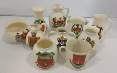 Buy Job Lot Of Crested Ware - 10 Pieces All Arcadian China In Excellent Condition • 9.99£