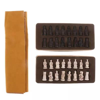 Buy Chinese Antique Soldier Figures Chess Set Board W/ Pieces • 12.71£