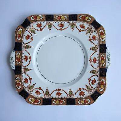 Buy Vintage Osborne Bone China Cake Plate (Square Afternoon Tea Serving England) • 20£