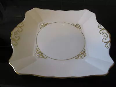 Buy VINTAGE ! TUSCAN - PINK & GOLD Bone China CAKE / SANDWICH PLATE Size: 23 X 20cm • 11£