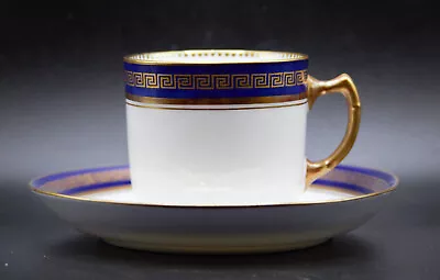 Buy Antique Adderley England Bone China Cobalt Blue Demitasse Cup And Saucer Set • 18.67£